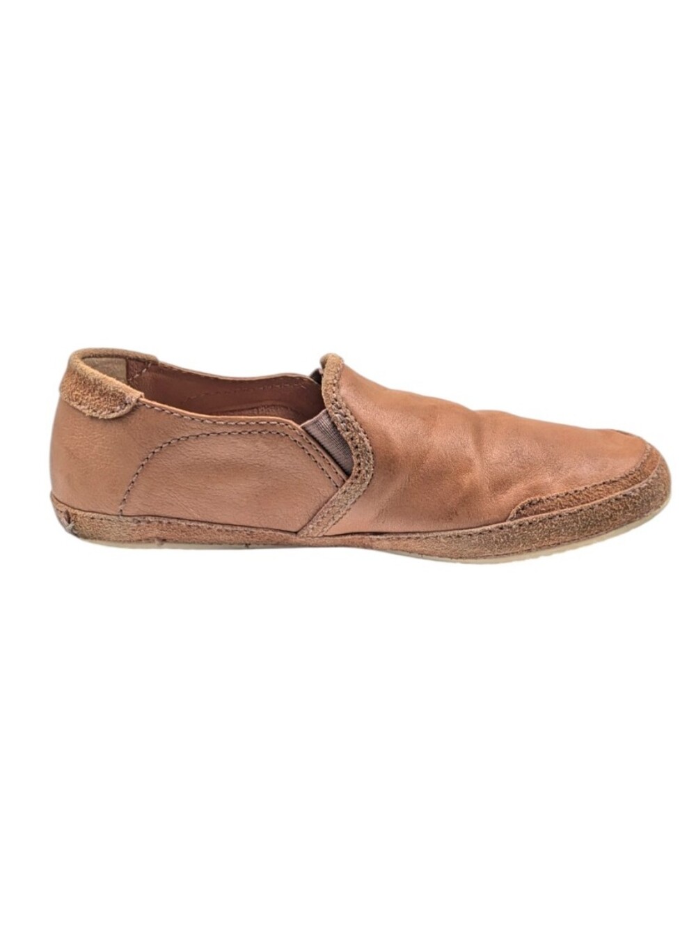 Frye Dean Artisan Leather Flats Tan Distressed Loafers Women’s 8.5 S4128 - Picture 5 of 12